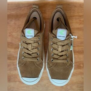 OCA Low camel suede sneaker, brand new, Women’s size 9, Men’s 7.5